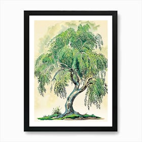 Willow Tree Storybook Illustration 2 Art Print