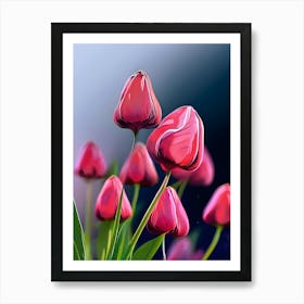 Pink Tulips Art Print