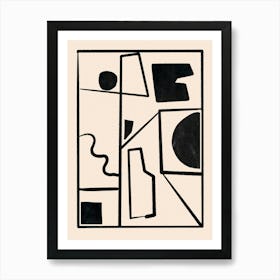 Modern Abstract Minimal Shapes 40 Art Print