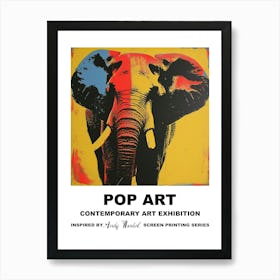 Poster Elephant Pop Art 2 Art Print