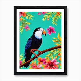 Parrot Tropical bird Art Print