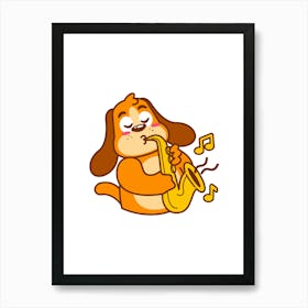 Prints, posters, nursery and kids rooms. Fun dog, music, sports, skateboard, add fun and decorate the place.9 Art Print