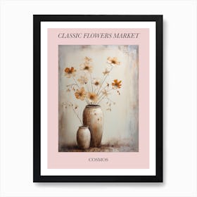 Classic Flowers Market  Cosmos Floral Poster 3 Art Print