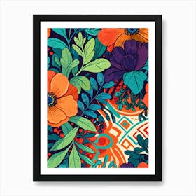 Floral Pattern 14 Art Print