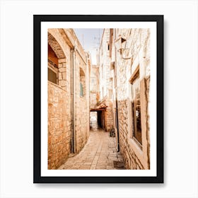 Warm Italy Alleyway Art Print