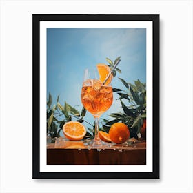 Aperol Spritz Colorful Painting Kitchen Poster Art Print