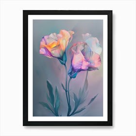 Iridescent Flower Lisianthus 1 Art Print