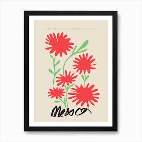 Mexico Matisse Flower Art Print