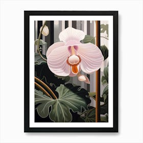 Flower Illustration Orchid 1 Art Print