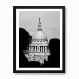 London St Pauls Bw Art Print