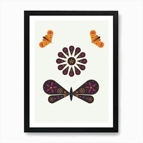 Mexican Butterflies Art Print