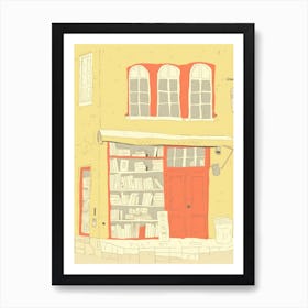 Split The Book Nook Pastel Colours 3 Art Print