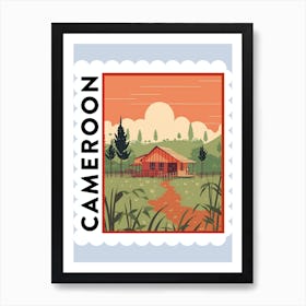 Cameroon 1 Travel Stamp Poster Art Print