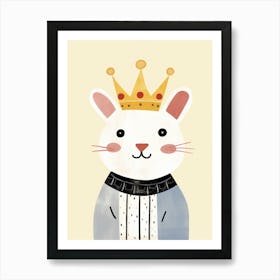 Little Mouse 3 Wearing A Crown Art Print