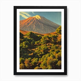 Teide National Park 2 Spain Vintage Poster Art Print