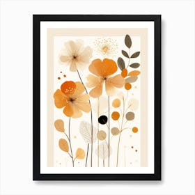 Orange Flowers 3 Art Print