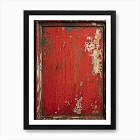 Vintage Frame Exhibiting Signs Of Aging A Spectrum Of Worn And Grimy Textures Co Existing On Its Su (1) Art Print