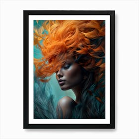 Portrait Of Wild Elegance Art Print