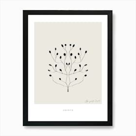 Simple art line no 7 Art Print