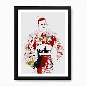 Michael Schumacher Art Print