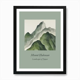 Landscapes Of Japan Mount Hakusan 88 Art Print