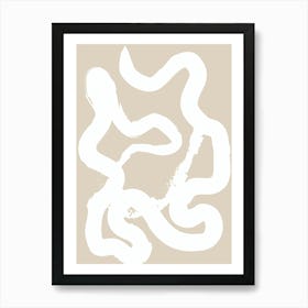 White Snake Art Print