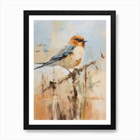 Bird Painting Barn Swallow 3 Art Print