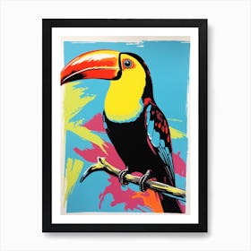 Andy Warhol Style Bird Toucan 1 Art Print
