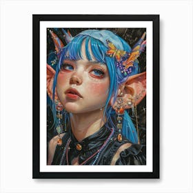 Elven Girl Art Print