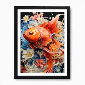 Fish In A Chromatic World Art Print