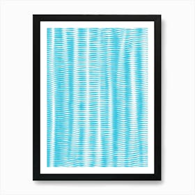 Blue Stripes Art Print