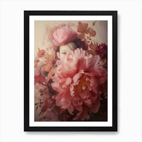 Peony Lady Art Print