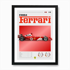 Ferrari F2004 Formula 1 Art Print