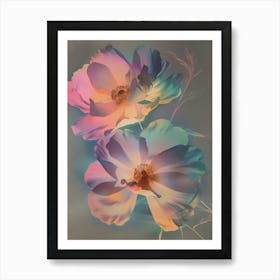Iridescent Flower Cosmos 3 Art Print