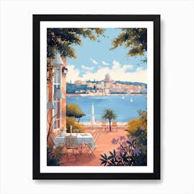 Nice France 1 Illustration Art Print