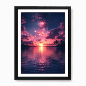 Sunset Over Water 7 Art Print