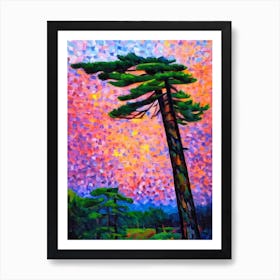 Larch Tree Cubist Art Print