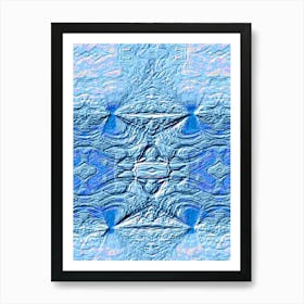 Ice And Snow By Person Art Print