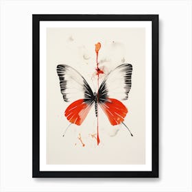 Butterfly in Ink 1 Art Print