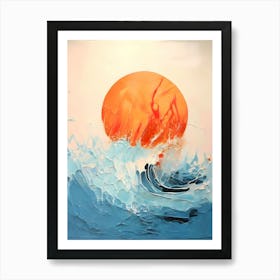 Sunset Over The Ocean 19 Art Print