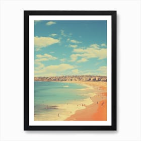 Bondi Beach Sydney Australia Mediterranean Style Illustration 2 Art Print