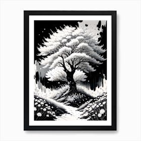 Tree In The Snow 9 Art Print