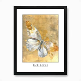 Butterfly Precisionist Illustration 2 Poster Art Print