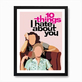 10 Things I Hate About You Print | 10 Things I Hate About You Movie Print Art Print