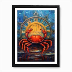 Zodiac Cancer Art Print Art Print