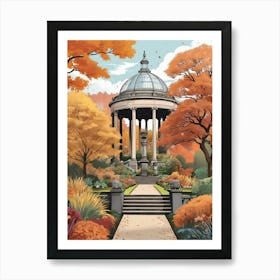 Royal Botanic Garden Edinburgh United Kingdom In Autumn 3 Art Print