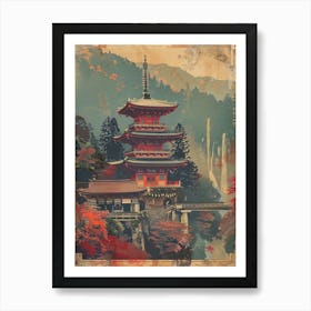 Nikko Toshogu Shrine Mid Century Modern 4 Art Print