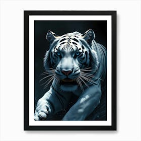 White Tiger - Diverse Art Illustration 98 Art Print