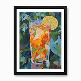 Long Island Tea Cocktail Oil Painting 1 Art Print