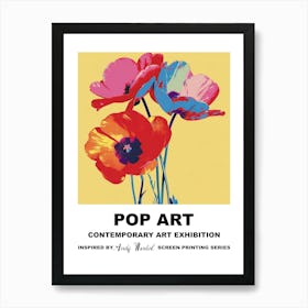 Poster Flowers Pop Art 4 Art Print